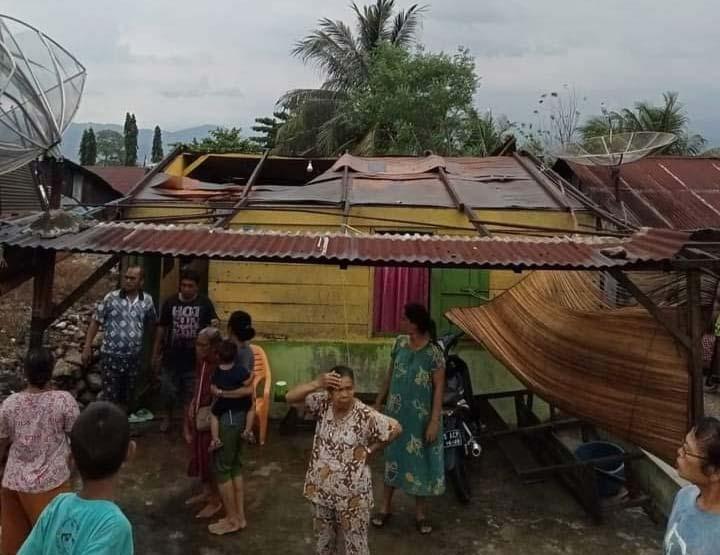 BPBD Agara Turunkan TRC ke Lokasi Desa Terdampak Angin Puting Beliung