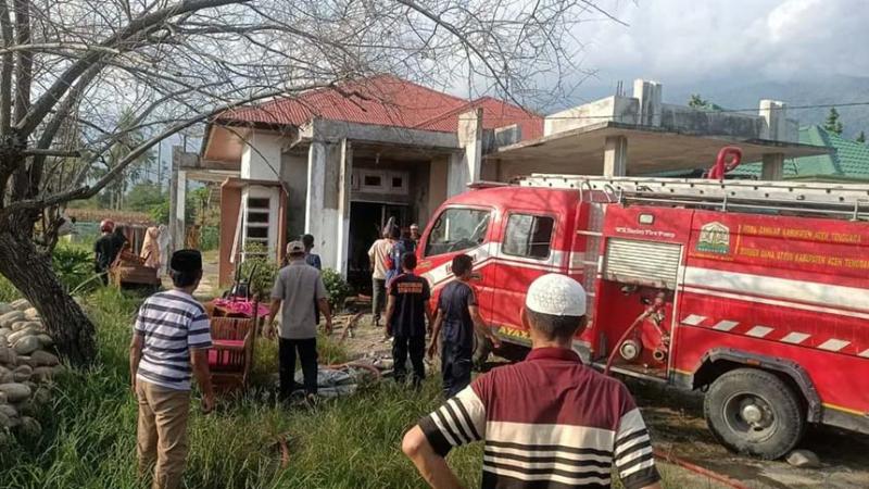 Satu Rumah Warga di Desa Pinding Terbakar