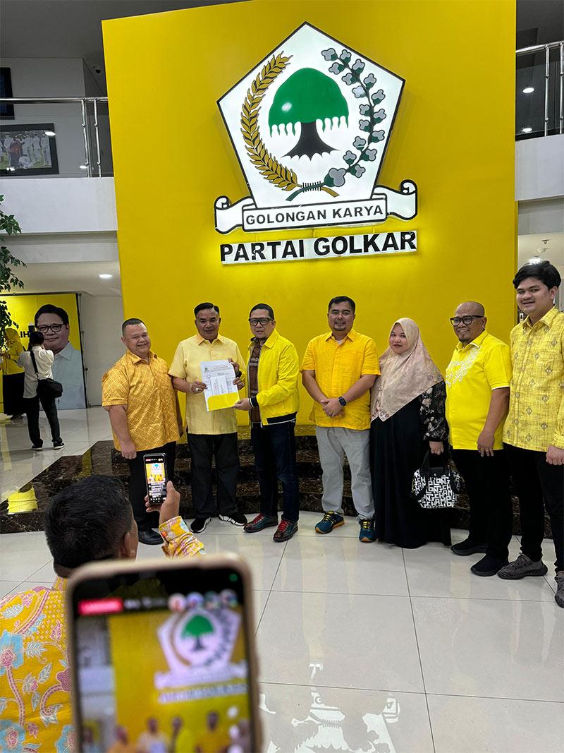 "SAH" Genggam Rekomendasi Golkar Maju Jadi Cabup - Cawabup Agara