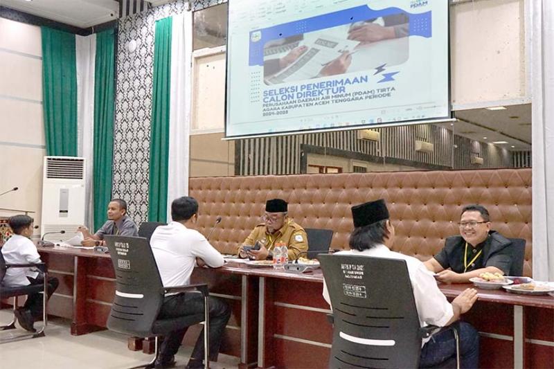 Calon Direktur PDAM Tirta Agara Diuji Kelayakan dan Kepatutan