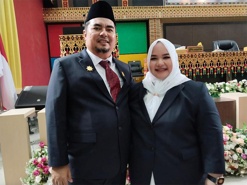 Sejarah Pertama, Resmi Suami Istri Dilantik jadi Anggota DPRK Aceh Tenggara Periode 2024-2029