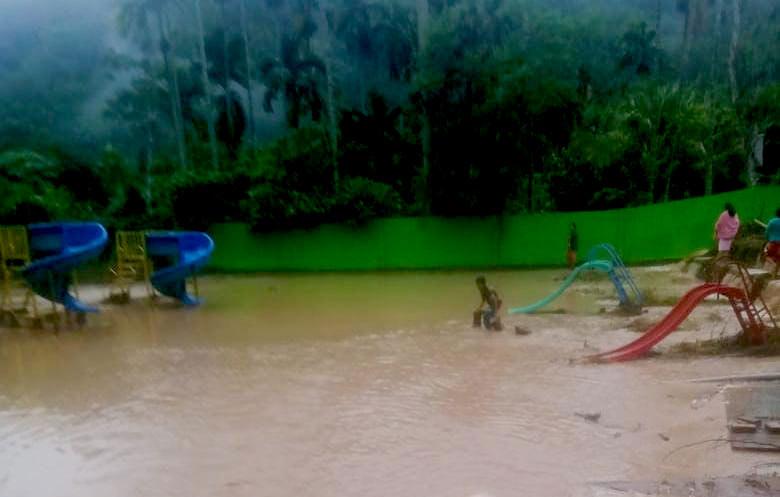 Diterjang Banjir Objek Wisata Pante Goyang Agara Rusak Parah