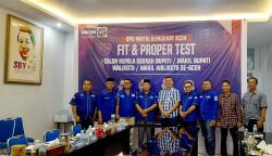 Bertekad Maju Calon Bupati Agara, Pandi Sikel Ikuti Fit and Proper Test di DPD Partai Demokrat Aceh