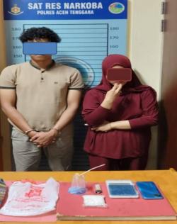 Diduga Bawa Narkotika Jenis Sabu, Sepasang Kekasih di Agara Dicokok Polisi